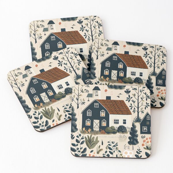 Item preview, Cute Coarse Modern Farmhouse Pattern Digital Painting designed and sold by CodeAndColors.