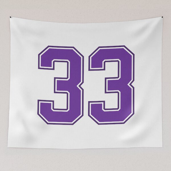 Item preview, Purple Number 33 lucky sports jersey thirty three designed and sold by HeavyStyle.