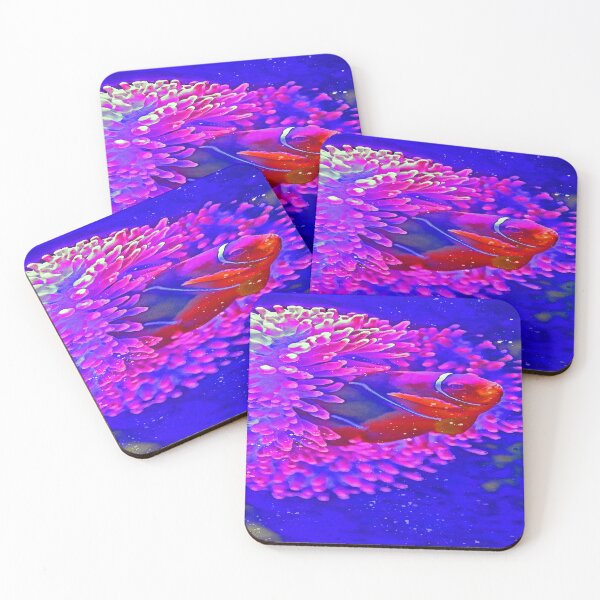 Item preview, Clown Fish Flowers Painting Art designed and sold by getlyart.