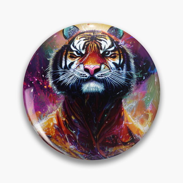 Item preview, Image of a colorful tiger designed and sold by Maniock.