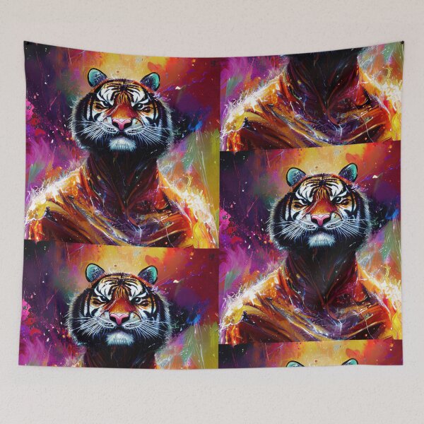 Item preview, Image of a colorful tiger designed and sold by Maniock.