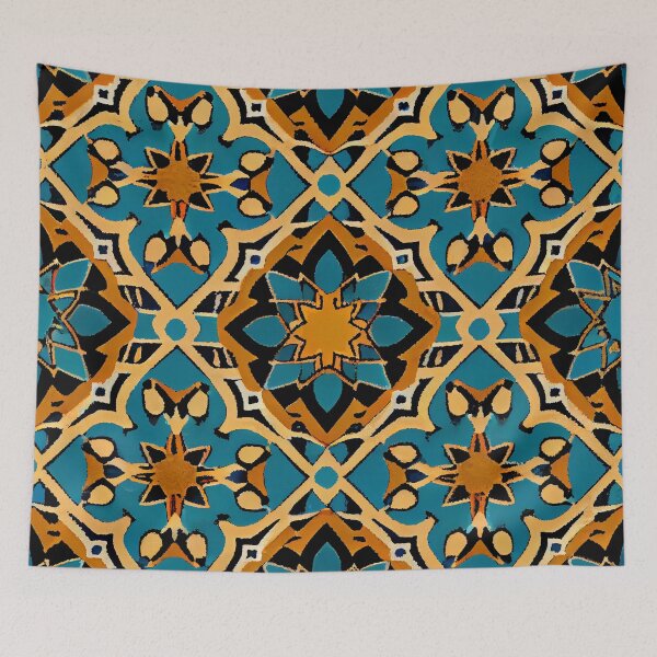 Item preview, Coarse New Mediterranean Pattern Digital Painting designed and sold by CodeAndColors.
