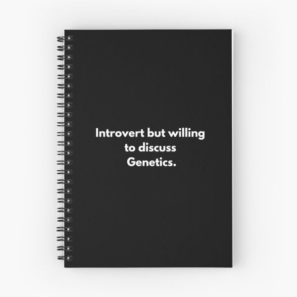 Item preview, Introvert but willing to discuss genetics. designed and sold by Johnquoteart.