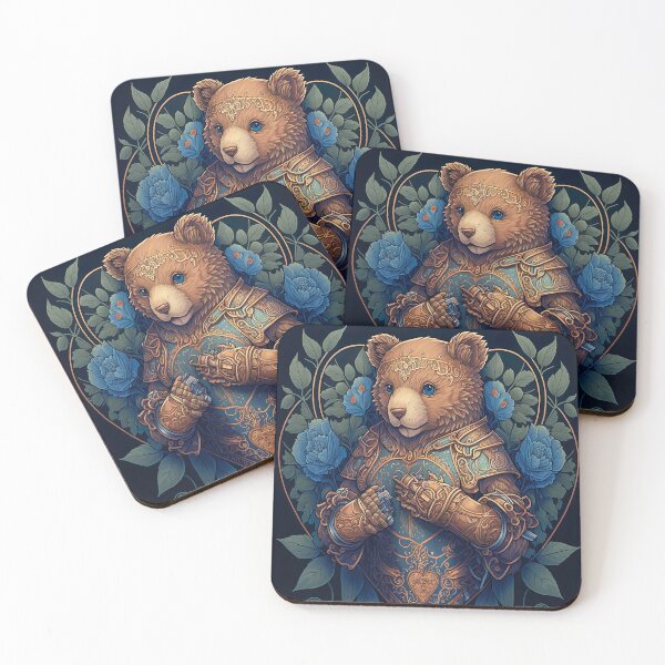 Item preview, Art Nouveau Valentines Bear designed and sold by MANGA Crusade.