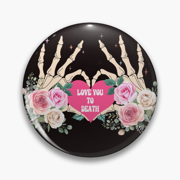 Item preview, Love You To Death, Gothic Valentine, Funny Spooky Valentine's Day designed and sold by desireedickens.