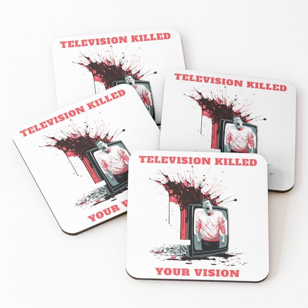 Item preview, Television killed your vision shirt cool design designed and sold by MeditationMind.