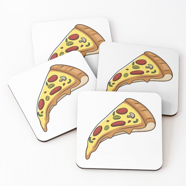 Item preview, Pizza cartoon illustration designed and sold by Misscartoon.