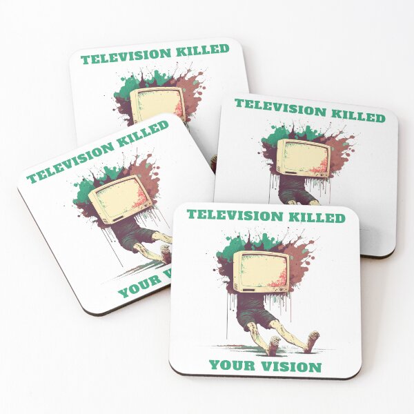 Item preview, Television killed your vision shirt awesome design designed and sold by MeditationMind.