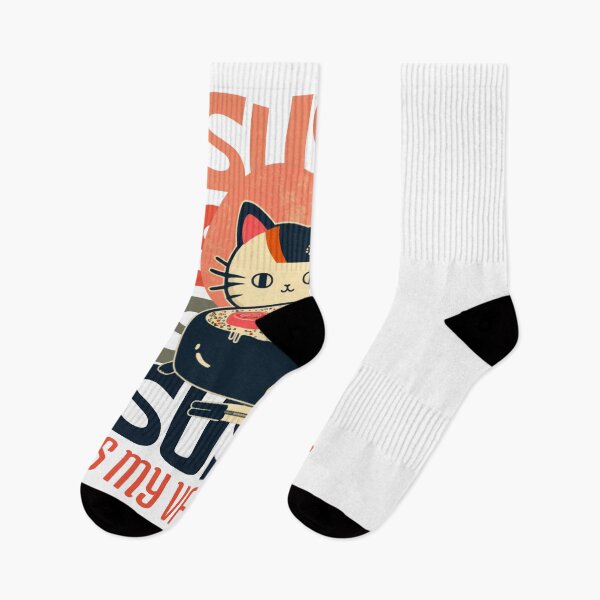 Item preview, Sushi is my Valentine: A Kawaii Cat and Sushi Design for Valentine's Day and Any Day designed and sold by CandyDroidMerch.