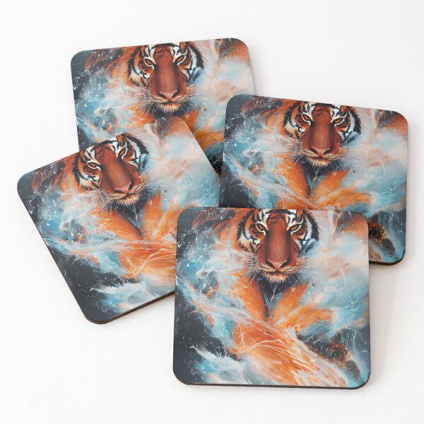 Item preview, Colorful tiger - abstract painting. designed and sold by Maniock.