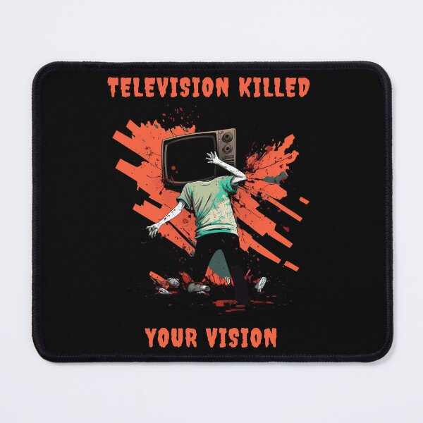 Item preview, Television killed your vision shirt awesome design designed and sold by MeditationMind.