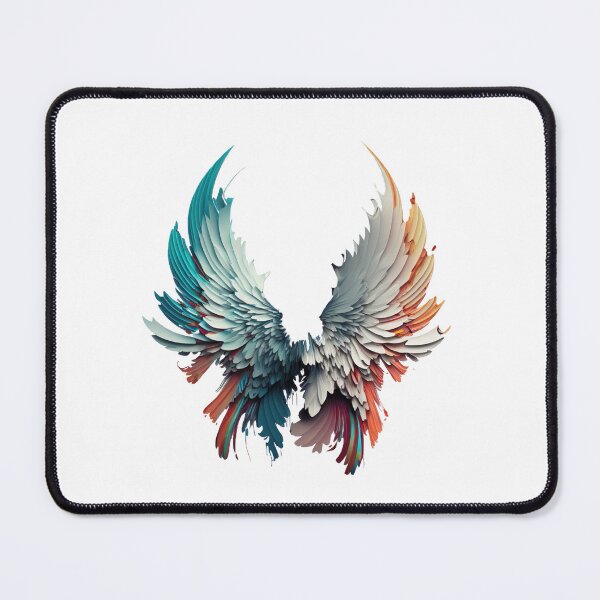Item preview, Colourful Beautiful Angel Wings Flying designed and sold by CoyoteStudio.