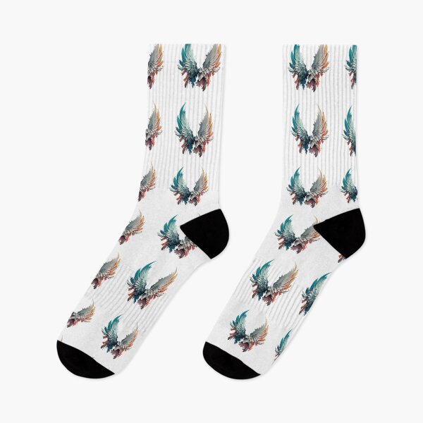 Item preview, Colourful Beautiful Angel Wings Flying  designed and sold by CoyoteStudio.