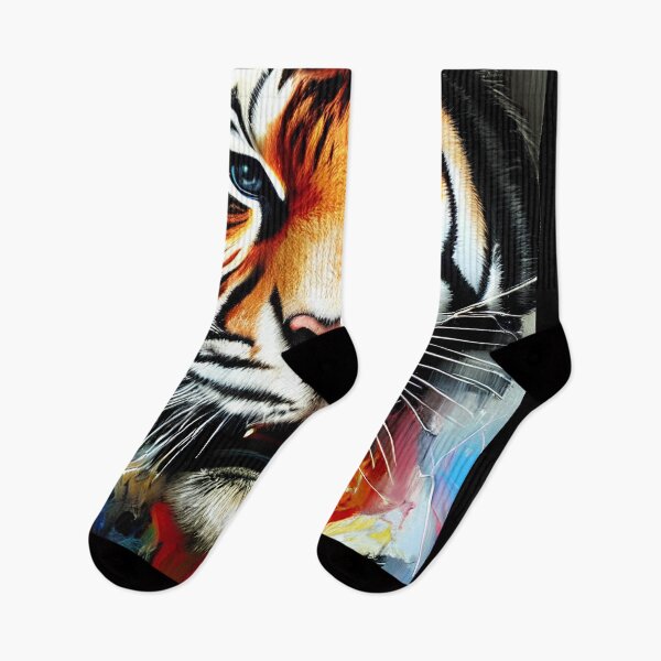 Item preview, Portrait of a colorful tiger. designed and sold by Maniock.