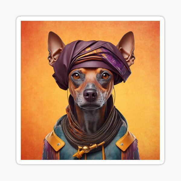 Afrofuturism Dog Head Sticker