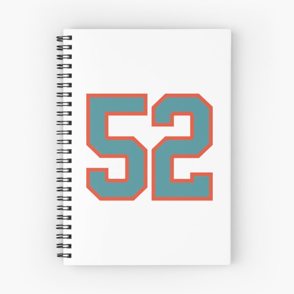 Item preview, 52 number, aqua orange lucky sports fifty two designed and sold by ArtIsParty.