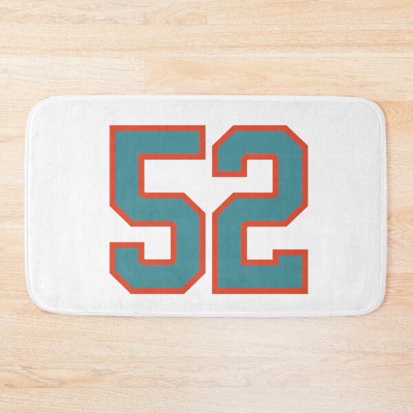 Item preview, 52 number, aqua orange lucky sports fifty two designed and sold by ArtIsParty.