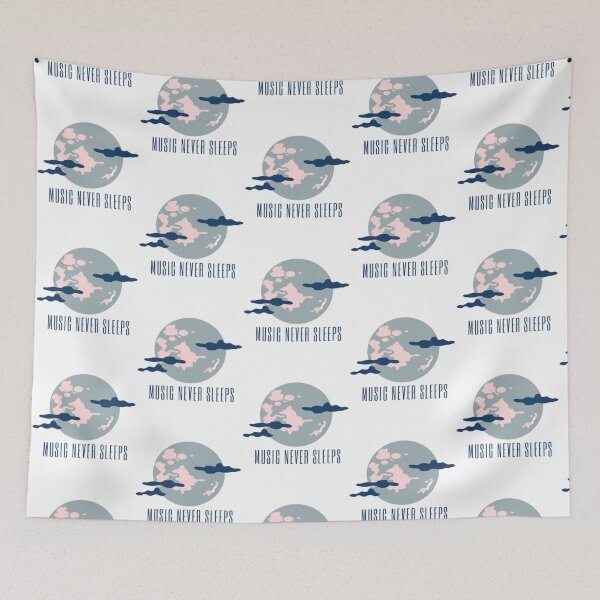 Item preview, music never sleeps   designed and sold by HeulwenBrown.