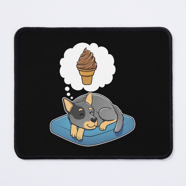 Item preview, Australian Cattle Dog dreaming about Chocolate Ice Cream designed and sold by DoggieDelights.