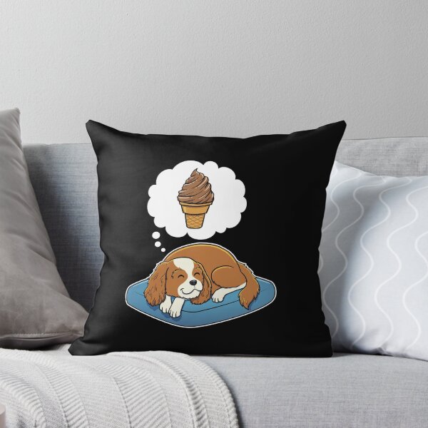 Artikelvorschau, Cavalier King Charles Spaniel dreaming about Chocolate Ice Cream entworfen und verkauft von DoggieDelights.