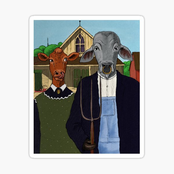 American Cowthic Sticker