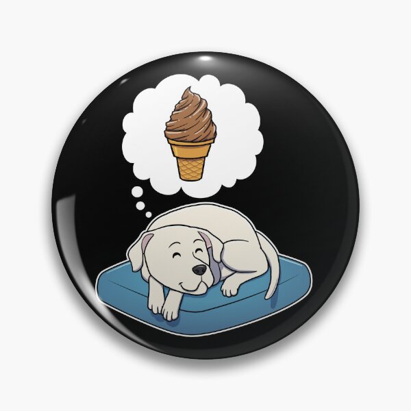 Item preview, Dogo Argentino dreaming about Chocolate Ice Cream designed and sold by DoggieDelights.