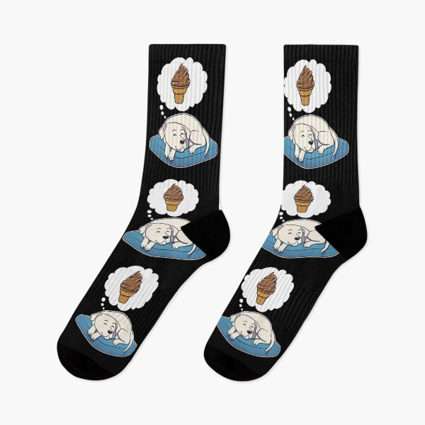 Item preview, Dogo Argentino dreaming about Chocolate Ice Cream designed and sold by DoggieDelights.