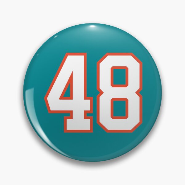 Item preview, Sports Number 48, white orange color lucky sport forty eight designed and sold by ArtIsParty.