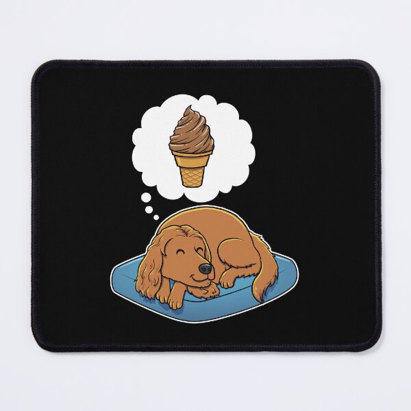 Item preview, English Cocker Spaniel dreaming about Chocolate Ice Cream designed and sold by DoggieDelights.