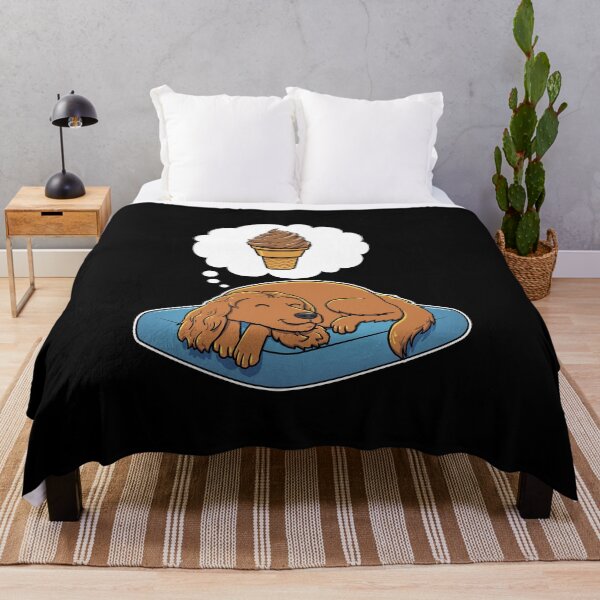 Item preview, English Cocker Spaniel dreaming about Chocolate Ice Cream designed and sold by DoggieDelights.