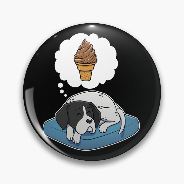 Item preview, English Pointer dreaming about Chocolate Ice Cream designed and sold by DoggieDelights.