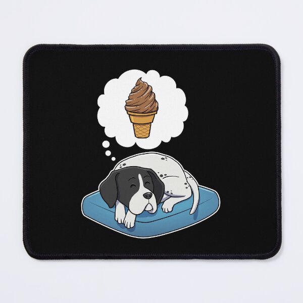 Item preview, English Pointer dreaming about Chocolate Ice Cream designed and sold by DoggieDelights.
