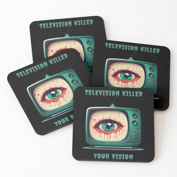 Item preview, Television killed your vision  eye on screen designed and sold by MeditationMind.