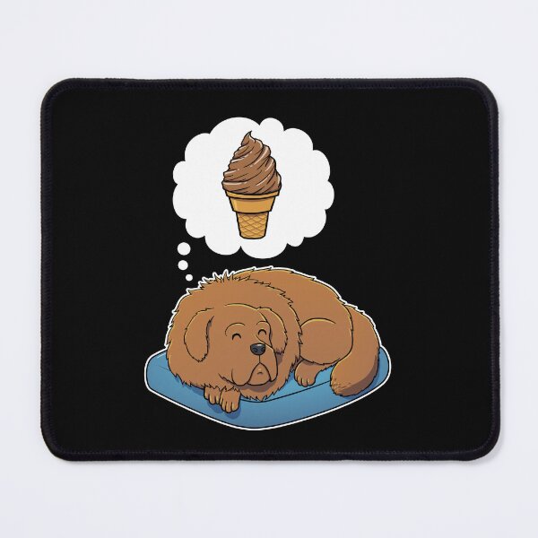 Item preview, Tibetan Mastiff dreaming about Chocolate Ice Cream designed and sold by DoggieDelights.