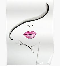 Pink lip Poster