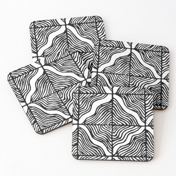 Item preview, Black and White Swirly Diamond  designed and sold by Downtown Alley.