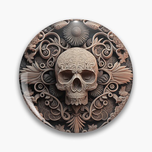 Item preview, Flowerpunk Skull Mandala designed and sold by Abili-Tees.