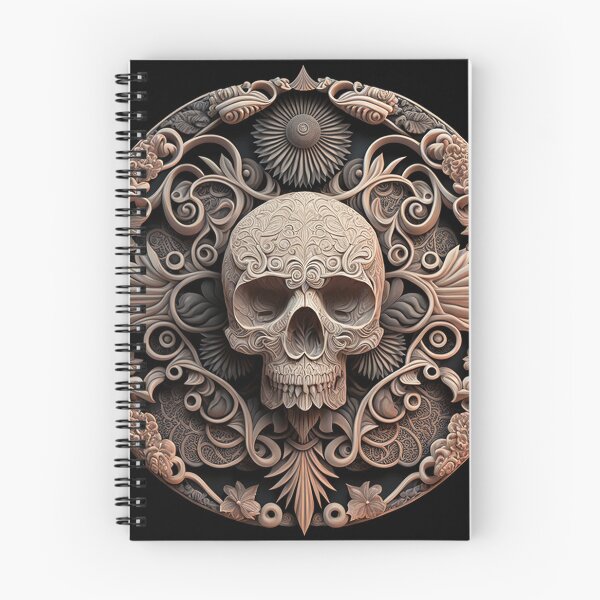Item preview, Flowerpunk Skull Mandala designed and sold by Abili-Tees.