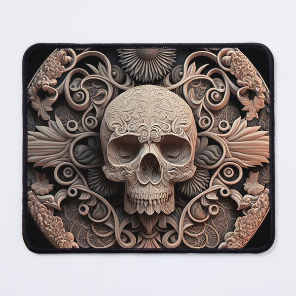 Item preview, Flowerpunk Skull Mandala designed and sold by Abili-Tees.