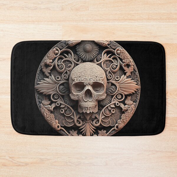 Item preview, Flowerpunk Skull Mandala designed and sold by Abili-Tees.