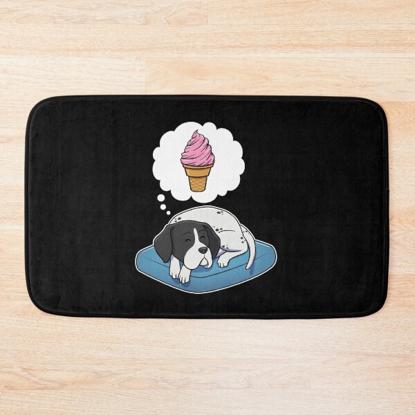 Item preview, English Pointer dreaming about Strawberry Ice Cream Cone designed and sold by DoggieDelights.