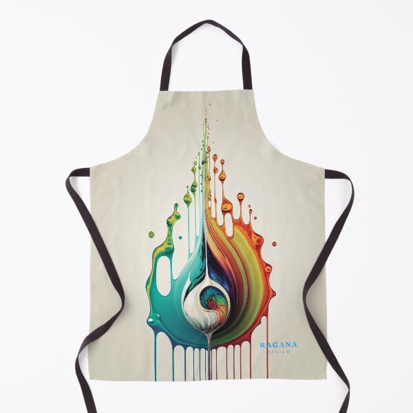 Artikelvorschau, Dripping Colourful Drops in Fibonacci Style for Wall Art, Home and Office Decor entworfen und verkauft von RAGANADesign.