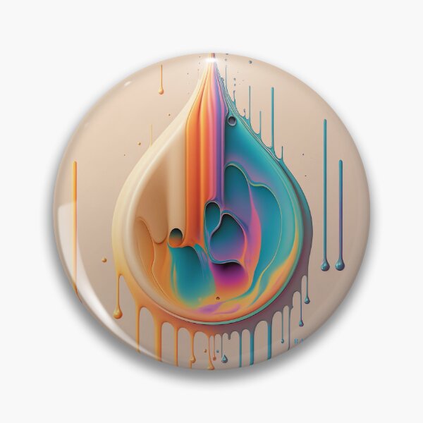 Artikelvorschau, Dripping Colourful Drops in Fibonacci Style for Wall Art, Home and Office Decor entworfen und verkauft von RAGANADesign.