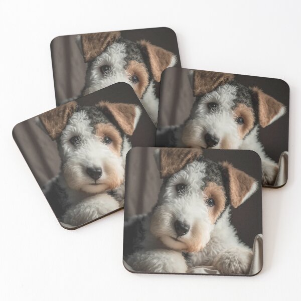 Item preview, Wire Fox Terrier Puppy On The Sofa designed and sold by Mitch-Angelo.