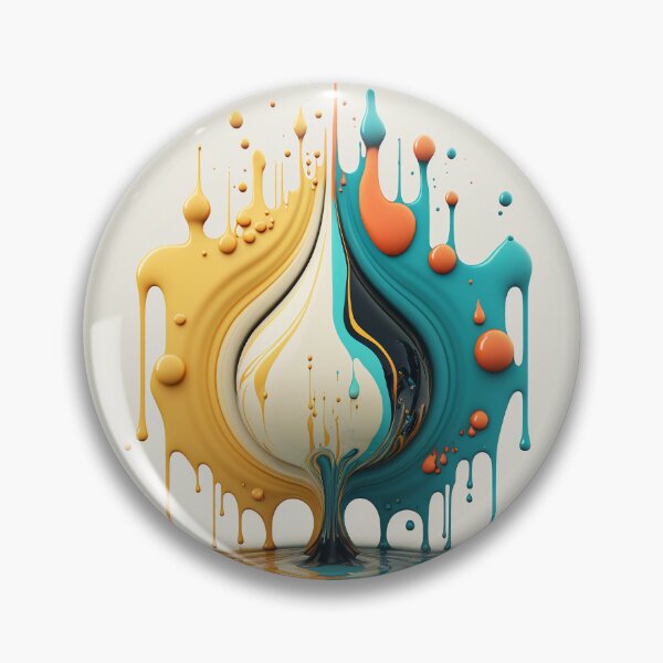 Artikelvorschau, Dripping Colourful Drops in Fibonacci Style for Wall Art, Home and Office Decor entworfen und verkauft von RAGANADesign.