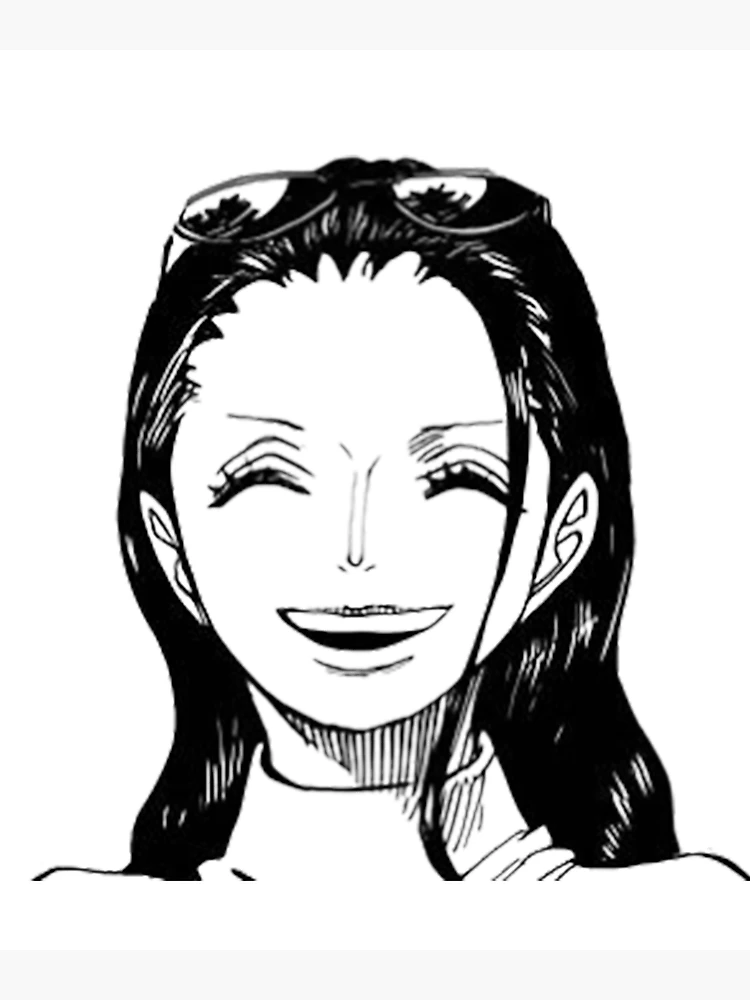 Nico Robin / vertical and background line drawing ONE PIECE FILM