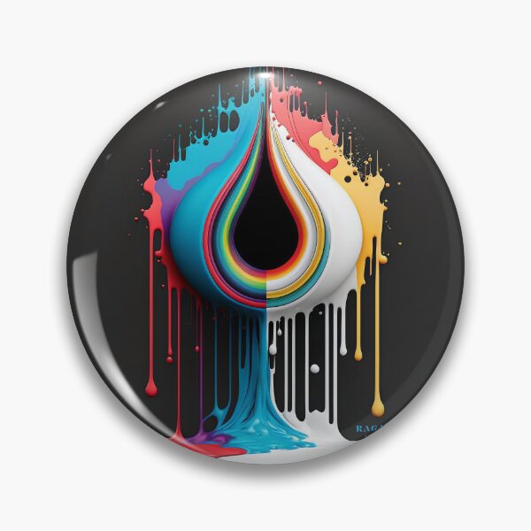 Artikelvorschau, Dripping Colourful Drops in Fibonacci Style for Wall Art, Home and Office Decor entworfen und verkauft von RAGANADesign.