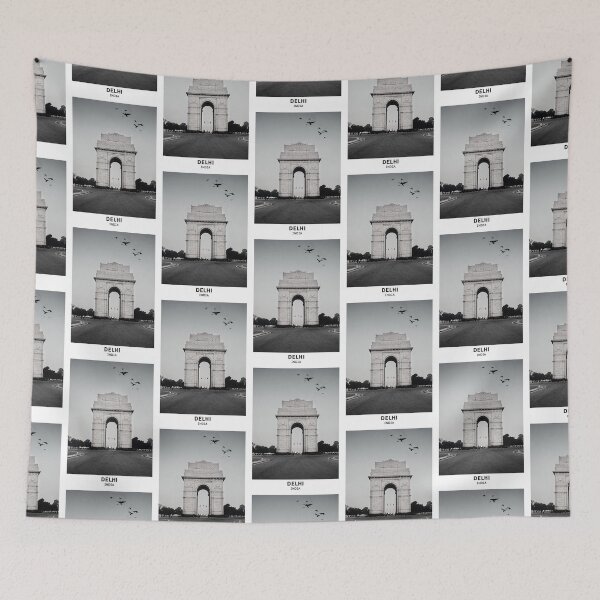 Item preview, Delhi City India Capital Dorm Room Essentials Minimalist Travel Home Decor designed and sold by SirajDecors.