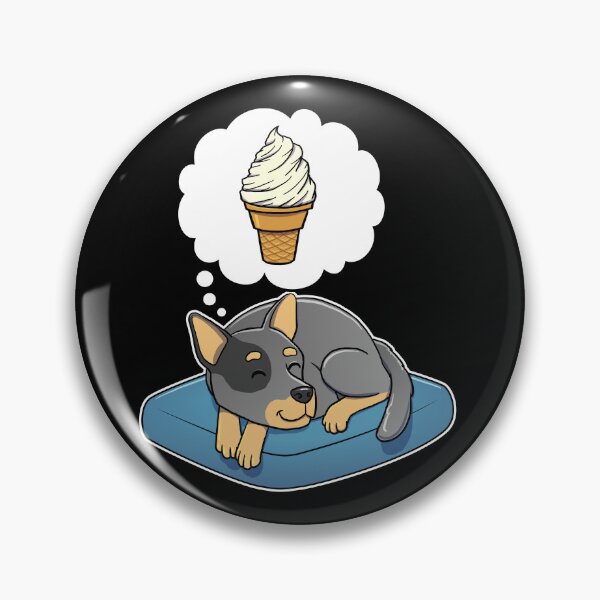 Artikelvorschau, Australian Cattle Dog dreaming about Vanilla Ice Cream Cone entworfen und verkauft von DoggieDelights.