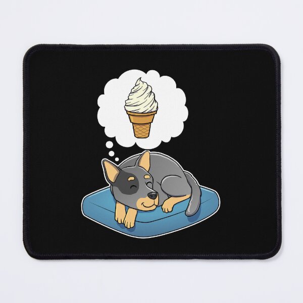Item preview, Australian Cattle Dog dreaming about Vanilla Ice Cream Cone designed and sold by DoggieDelights.